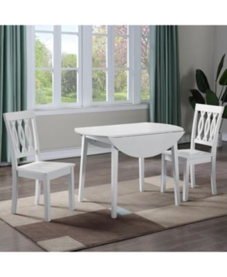 Furniture - Naples Dining 3-Pc (Drop Leaf Table + 2 Side Chairs)