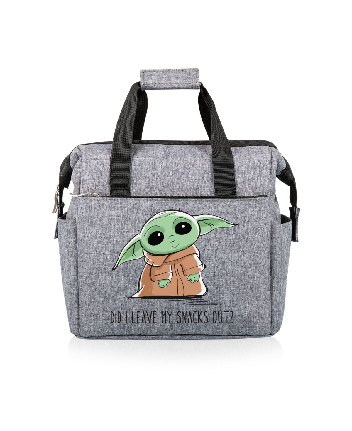Mandalorian the Child on the Go Snacks Out Gray Lunch Cooler Bag - Heathered Gray