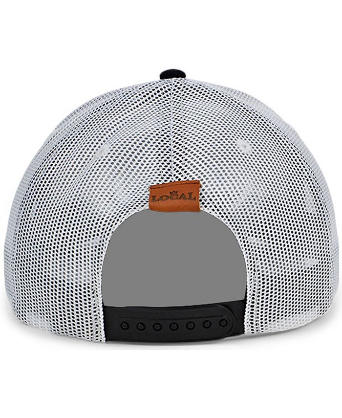 Lids Local Crowns Oklahoma Black White Leather State Patch Curved