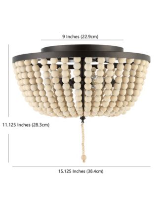 Allison Wood LED Flush Mount