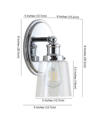 Beverly 1-Light Glass Classic Cottage LED Vanity Light
