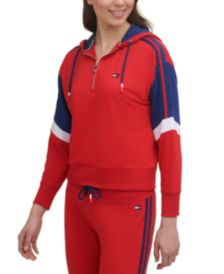 Women's Half-Zip Colorblocked Hoodie