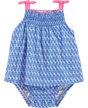 Baby Girls Floral Jersey Sun Suit