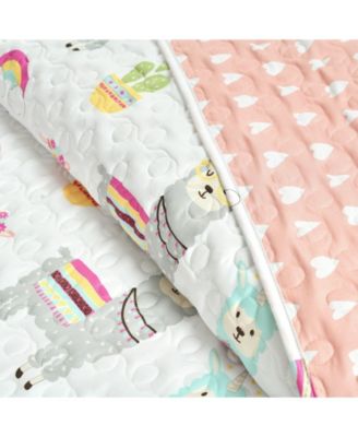 Kids Southwest Llama Cactus 4-Pc. Quilt Set, Full/Queen