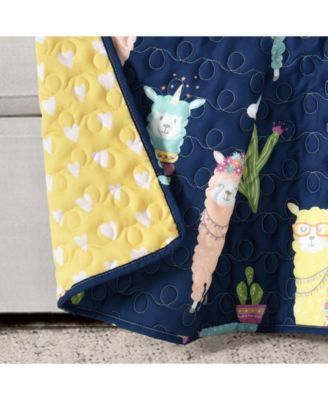 Kids Southwest Llama Cactus Throw, 60" x 50"