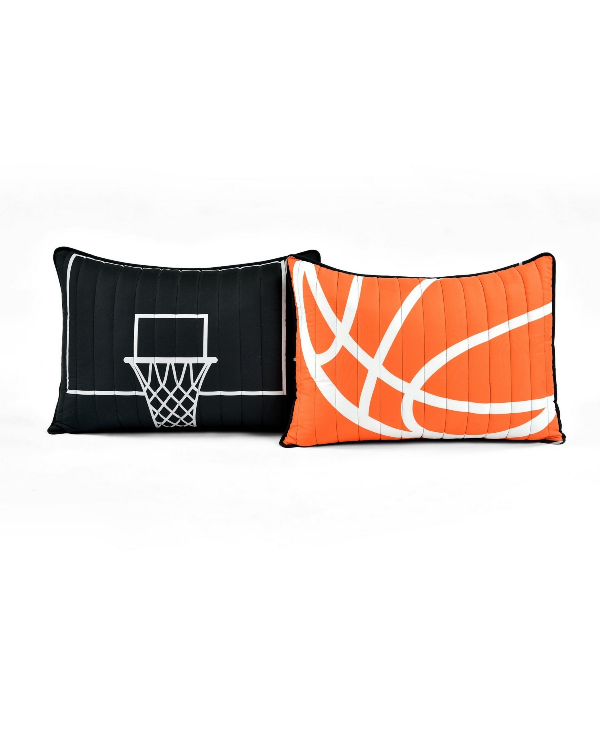 Lush Decor Basketball Game 5 Piece Quilt Set for Kids, - Orange
