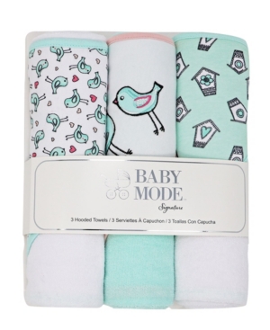 Baby Boys and Girls Hooded Baby Towel Set Pack of 3