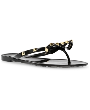 Steve Madden Women's Daliyah Studded Bow Jelly Sandals
