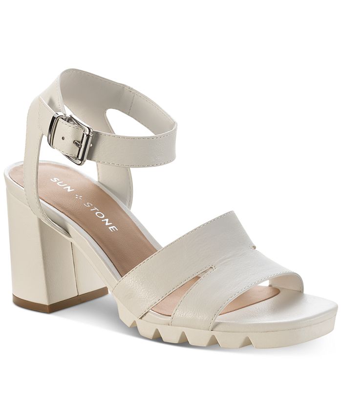 Macys shop white sandals
