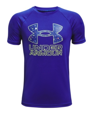 Big Boys Ua Tech Hybrid Print Fill Short Sleeve T-shirt