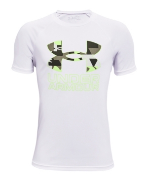 Big Boys Ua Tech Hybrid Print Fill Short Sleeve T-shirt