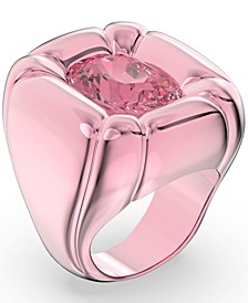 Crystal Molded Solitaire Statement Ring