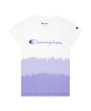Big Girls Short Sleeve Printed Dip Dye Tee