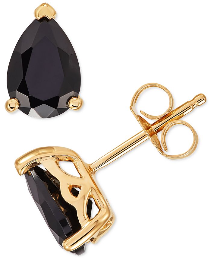 Macy's black onyx earrings outlet