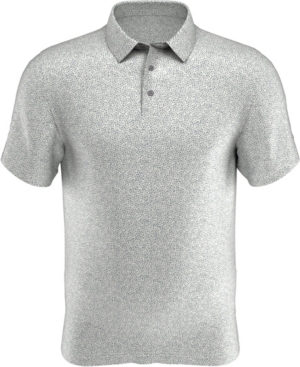 Big Boys All Over Textured Print Short Sleeve Golf Polo Shirt