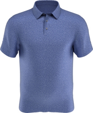 Big Boys All Over Textured Print Short Sleeve Golf Polo Shirt