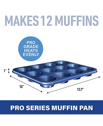 GraniteStone - Pro 0.8MM Gauge Diamond and Mineral Infused Nonstick 12-Cup  Muffin Pan