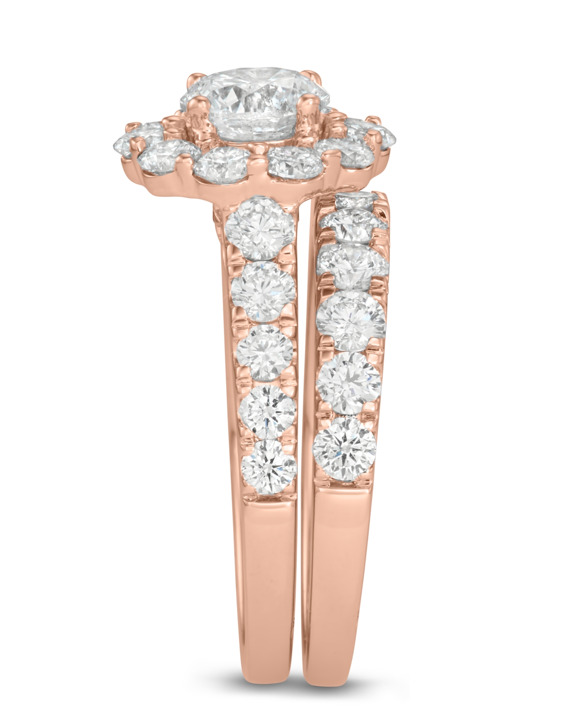 Marchesa Certified Diamond Bridal Set (4 ct. t.w.) in 18k White, Yellow or- Rose Gold