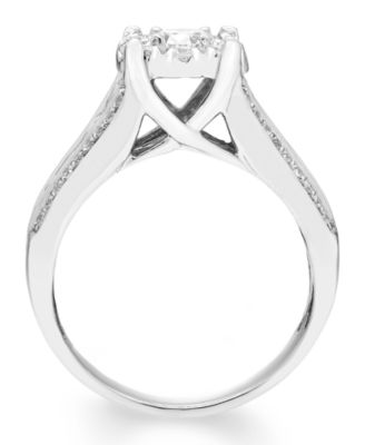 Diamond Halo Bridal Set (2 ct. t.w.) in 14k White Gold