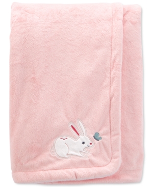 Carter's Baby Girls Bunny Fuzzy Plush Blanket