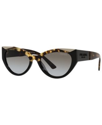 Prada Brown Gradient Grey Cat Eye 