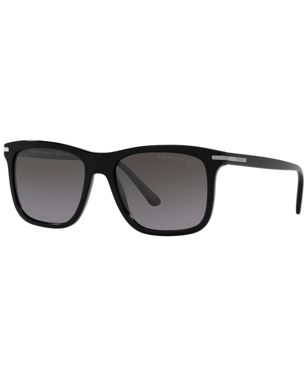 Shop Prada Men's Polarized Sunglasses, Pr 18ws In Black,polar Grey Gradient