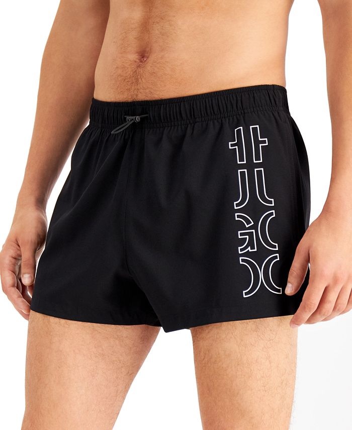 HUGO Hugo Boss Men's Koji LogoPrint 3" Swim Trunks Macy's