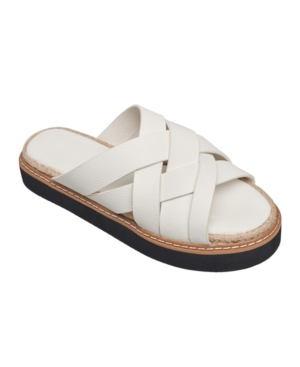 Shop French Connection Women's Alexis Slip-on Espadrille Sandals In White