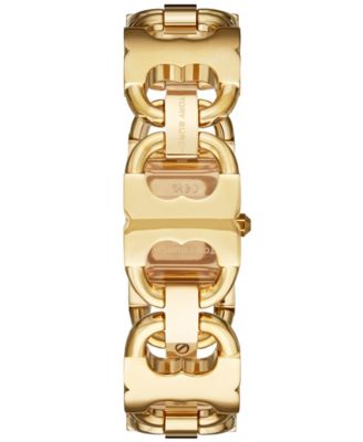 Tory Burch Women's Double T-Link Gold-Tone Stainless Steel