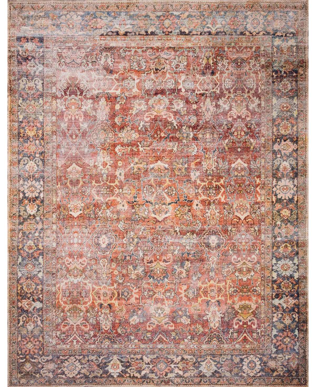 Loloi Ii Layla Lay-02 7'6in x 9'6in Area Rug - Paprika