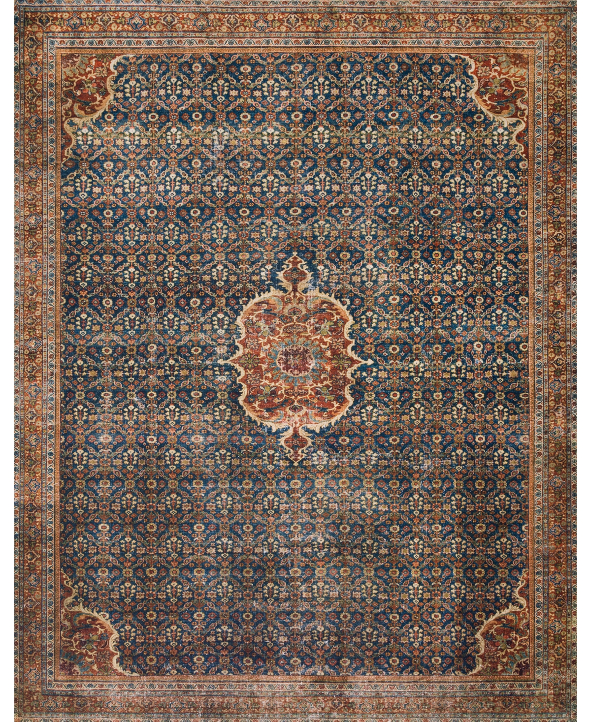 Loloi Ii Layla Lay-09 7'6in x 9'6in Area Rug - Cobalt