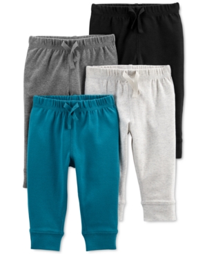 Carter's Baby Boys 4-Pack Solid-Tone Pull-On Pants