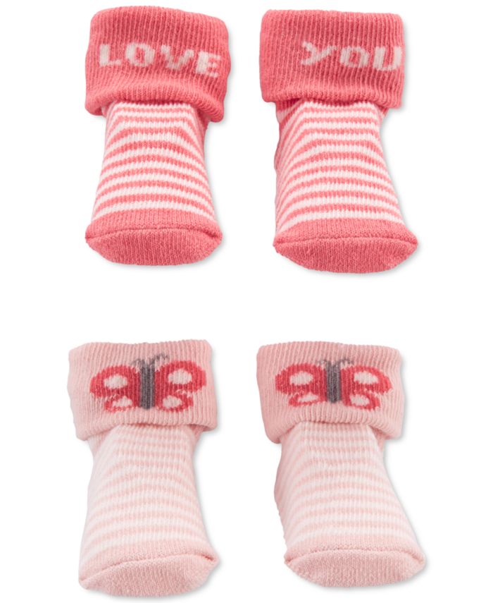 Carter's Baby Girls 2-Pack Keepsake Booties & Reviews - Underwear & Socks - Kids - Macy's