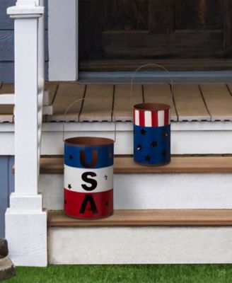 Patriotic Lantern, Set of 2