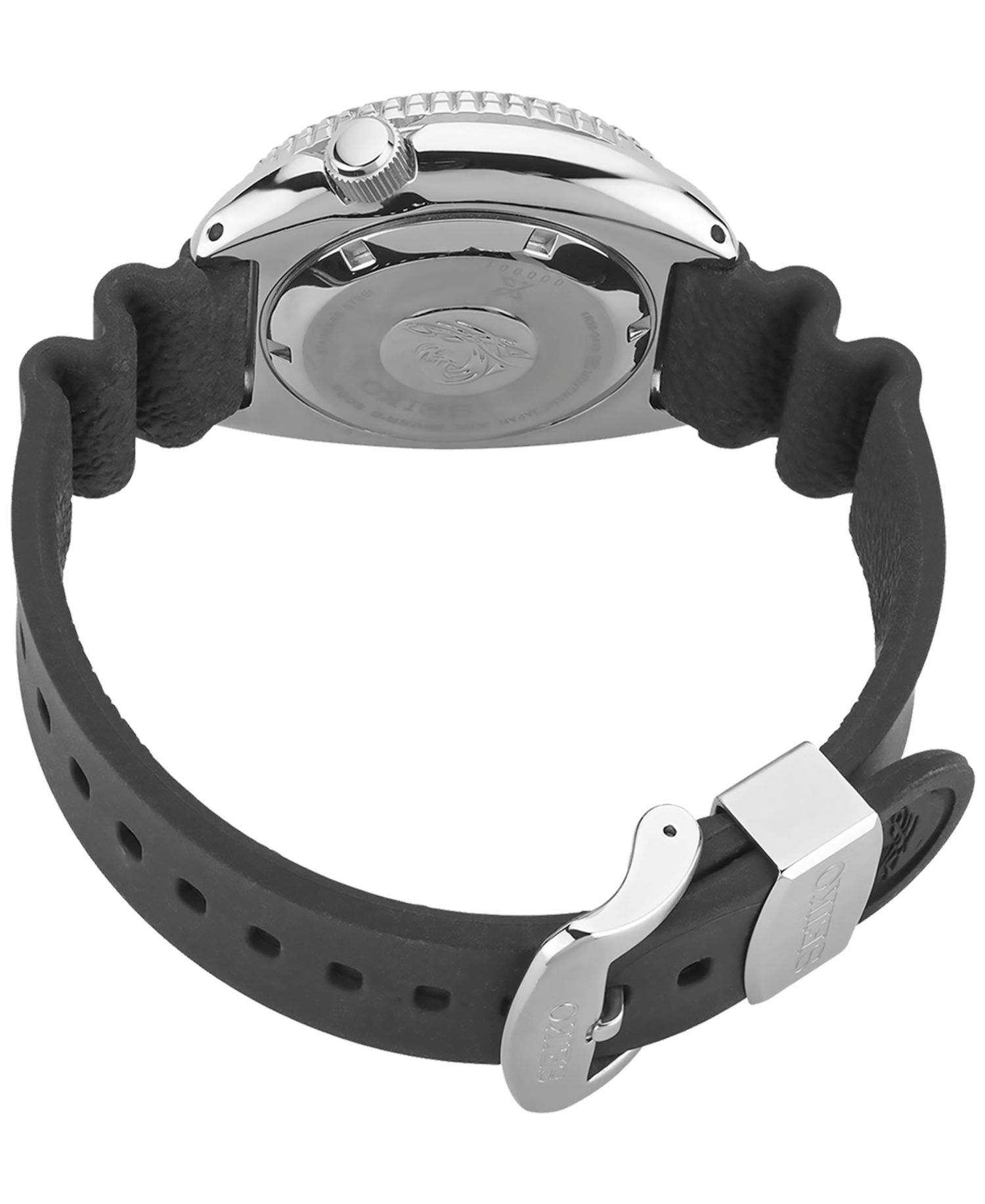 Men's Automatic Prospex Diver Black Silicone Strap Watch 45mm