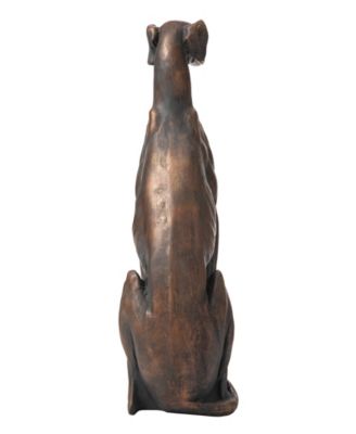 Sitting Grayhound Dog Statue
