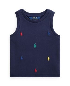 Toddler Girls Polo Pony Stretch Mesh Tank