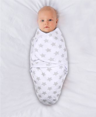 Baby Boys Newborn Swaddles Girls, 3 Pack Set, Grey Safari Sky