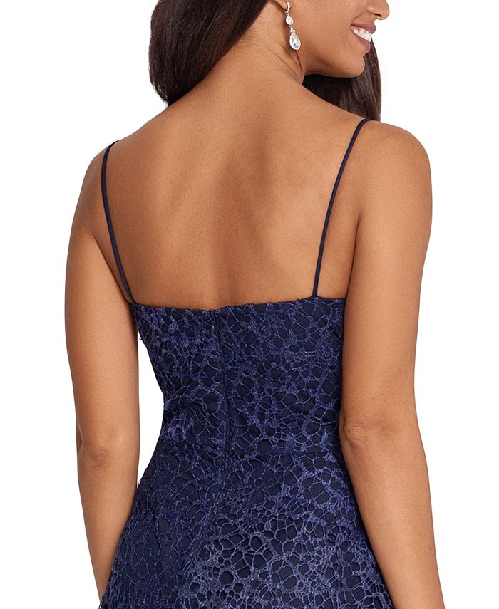 xscape high low gown