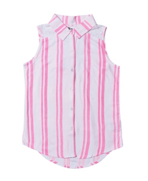 Big Girls All Over Print Challis Twill Top