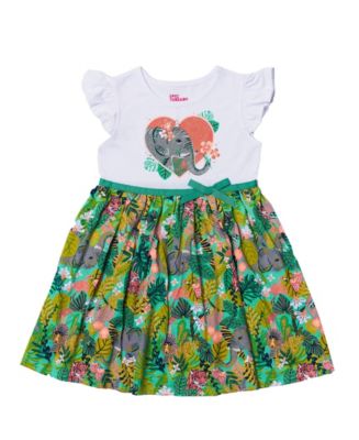 Epic Threads Little Girls Flutter Sleeve All Over Print Tutu Dress - Macy's