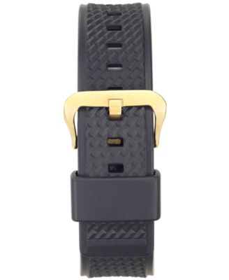 Men's Analog-Digital Black Resin Strap Watch 52mm