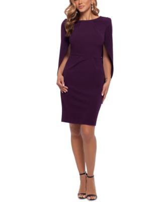 Betsy & Adam - Back-Draped Sheath Dress