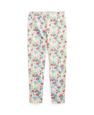 Big Girls Floral Stretch Jersey Legging Pants