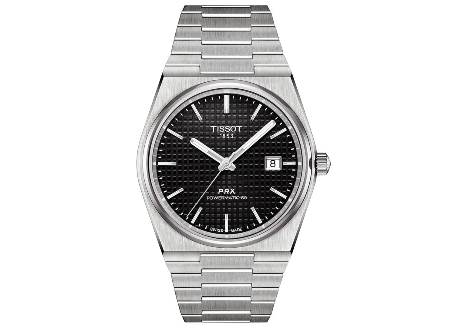 Men's Swiss Automatic PRX Powermatic 80 Stainless Steel Bracelet Watch 40mm