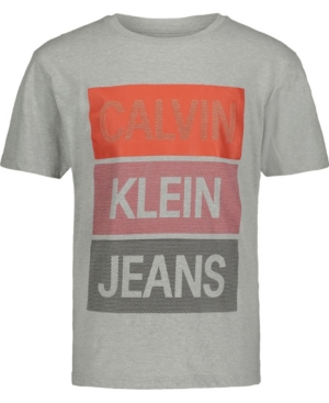 Calvin Klein Big Boys Mesh Box Tee