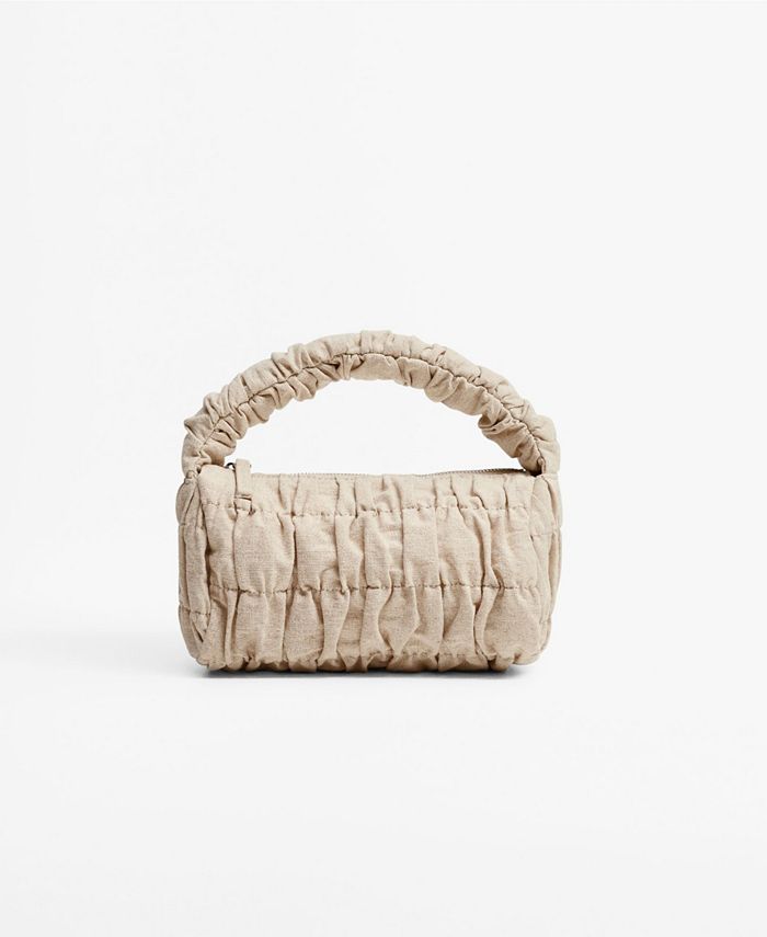 Mango ruched bag clearance
