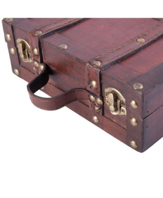 Old Fashioned Small Suitcase with Straps