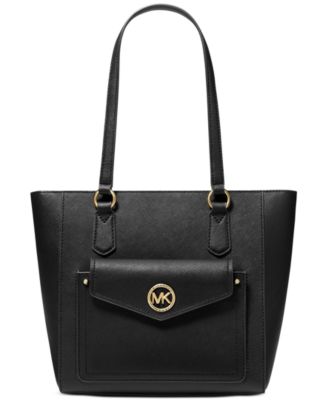 joey medium logo and leather tote bag