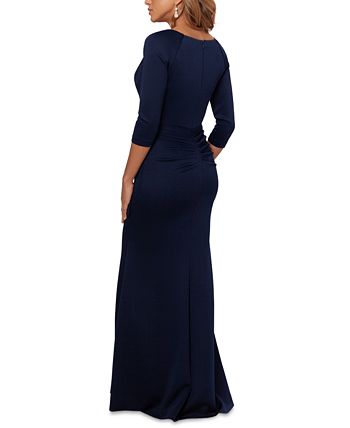 XSCAPE Pleated Ruffled Gown - Macy's